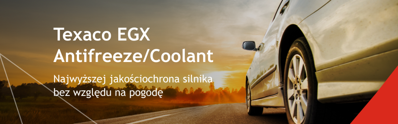 Płyny do układu chłodzenia Texaco EGX Antifreeze/Coolant - Najwyższej jakości ochrona silnika bez względu na pogodę 